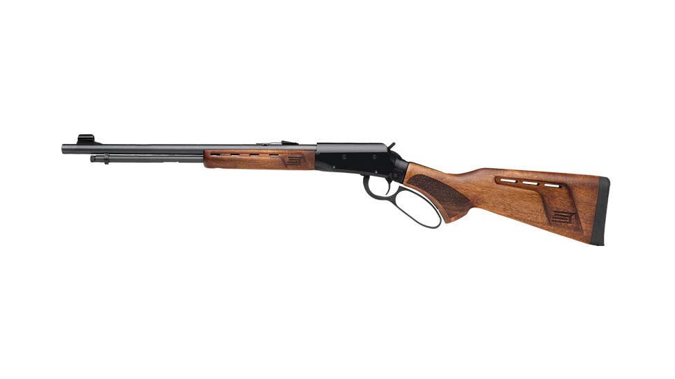 Savage Arms Revel DLX Lever Action Rifle, .22 Long Rifle, 18in Barrel, 1-16, Adjustable Sights, Walnut Wood Stock, Blued Black, 46020-FRRMPG