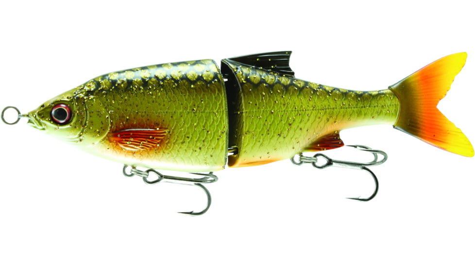Savage Gear 3D Shine Swimming Glide Bait, Slow Sink, Golden Shiner, 5 1/4in, 1oz, SG-135-GS