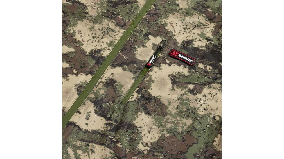 Savage Arms Long Sleeve Rain Jacket - Mens, Green Camo, Medium, 6M05OC00OLC-M