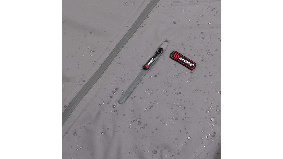 Savage Arms Long Sleeve Rain Jacket - Mens, Grey, 2XL, 6M05GY00GRY-2XL