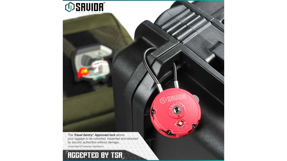 Savior Equipment 3 Digit Cable Lock, Savior Teal, Small, LK-ROUND-TE