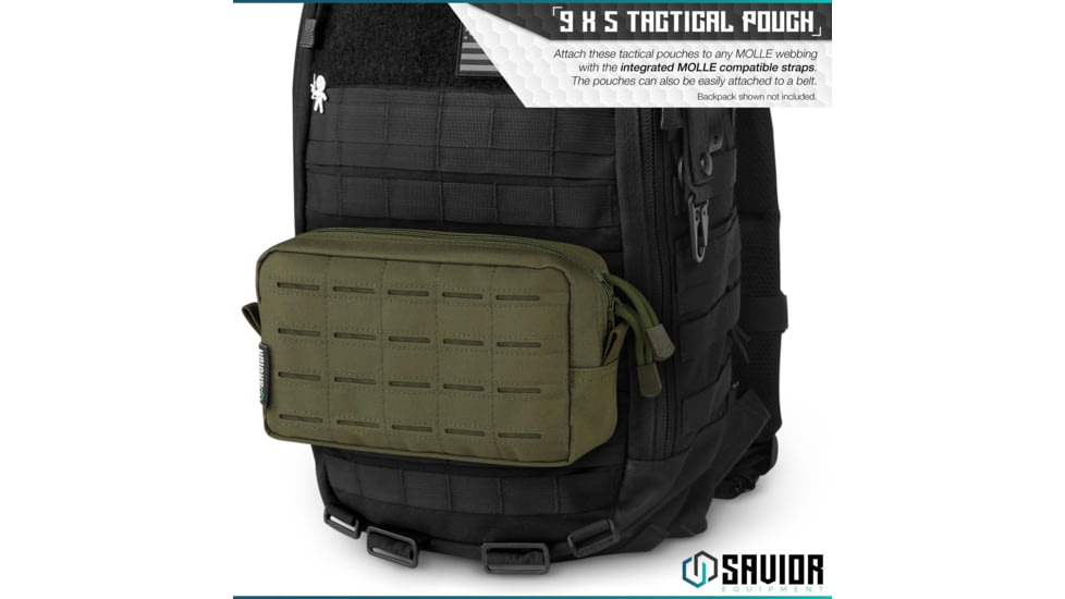 Savior Equipment 9x5in Pouch, LCM Style, OD Green, SP-9X5LCM-PLAIN-OG