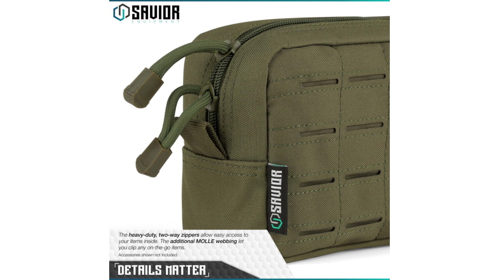 Savior Equipment 9x5in Pouch, LCM Style, OD Green, SP-9X5LCM-PLAIN-OG