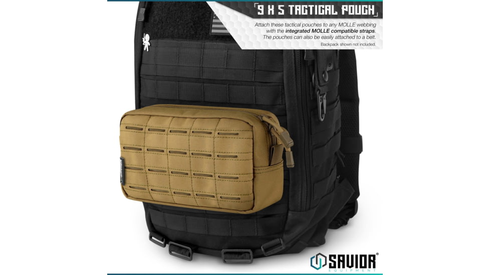 Savior Equipment 9x5in Pouch, LCM Style, Tan, SP-9X5LCM-PLAIN-TN