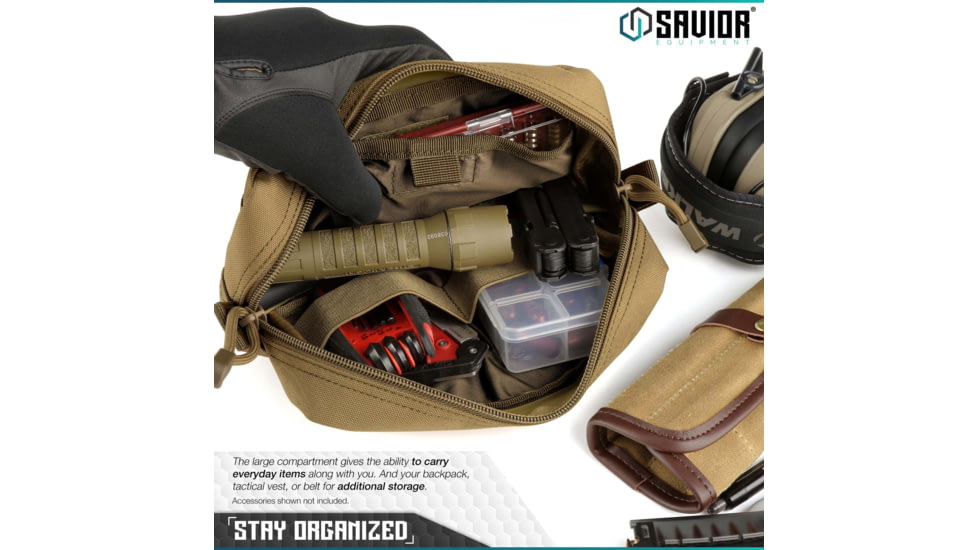 Savior Equipment 9x5in Pouch, LCM Style, Tan, SP-9X5LCM-PLAIN-TN