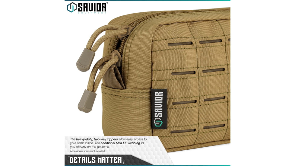 Savior Equipment 9x5in Pouch, LCM Style, Tan, SP-9X5LCM-PLAIN-TN