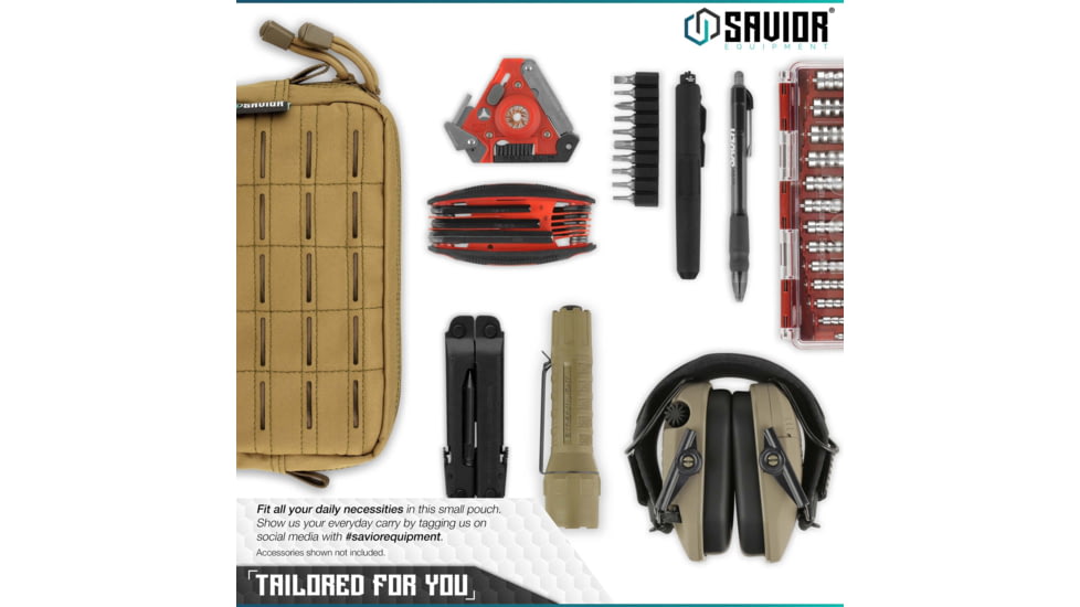 Savior Equipment 9x5in Pouch, LCM Style, Tan, SP-9X5LCM-PLAIN-TN