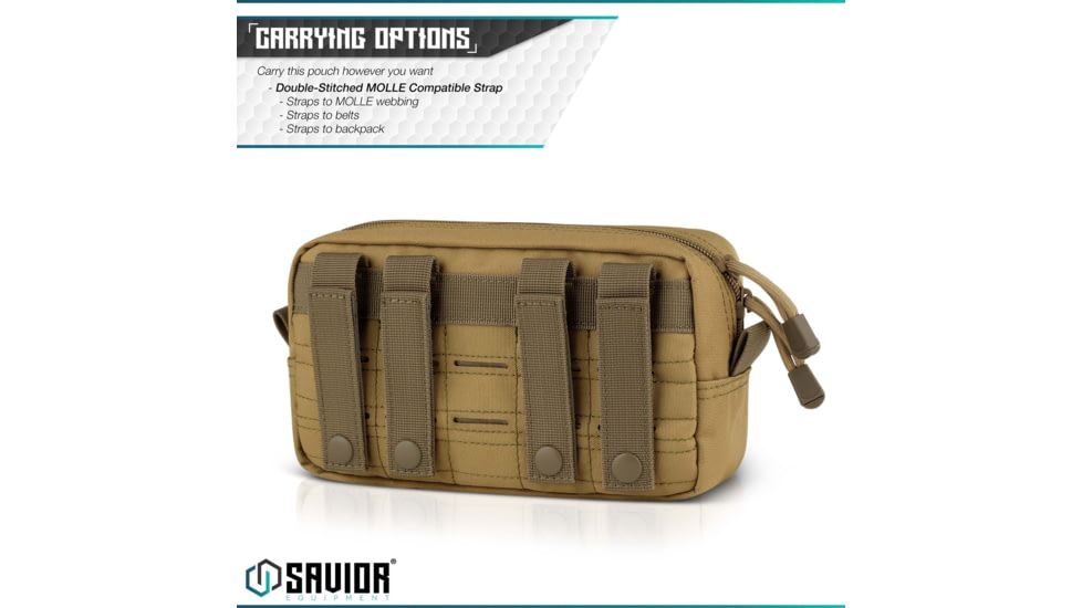 Savior Equipment 9x5in Pouch, LCM Style, Tan, SP-9X5LCM-PLAIN-TN