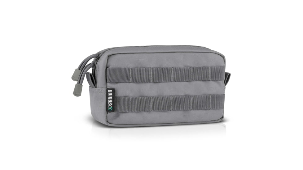 Savior Equipment Molle Style 9x5in Pouch, Grey, 9in x 5in x 3in, SP-9X5MOL-PLAIN-GS