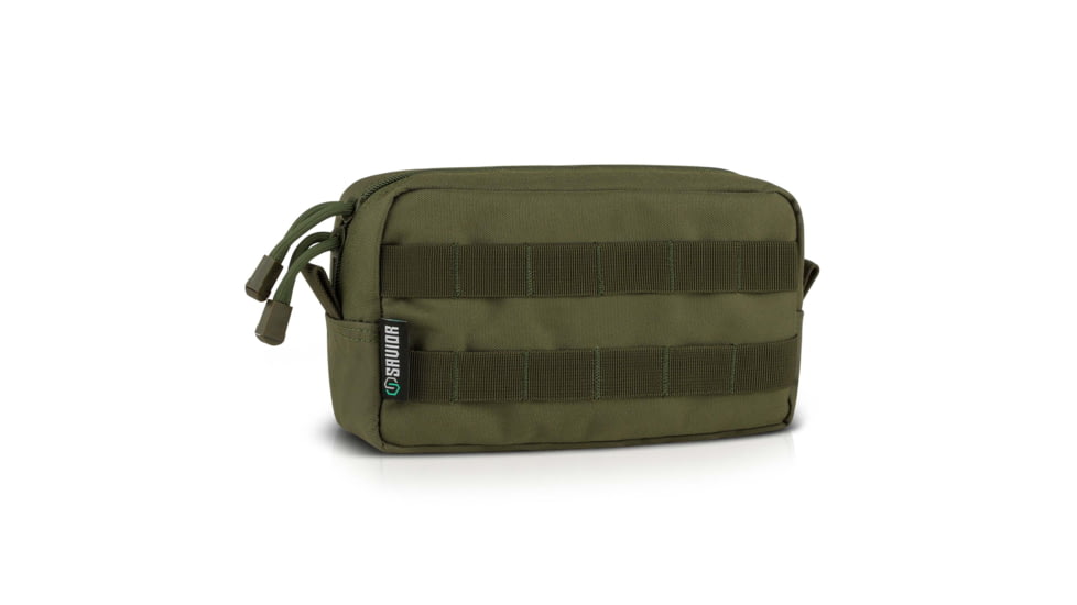 Savior Equipment Molle Style 9x5in Pouch, OD Green, 9in x 5in x 3in, SP-9X5MOL-PLAIN-OG