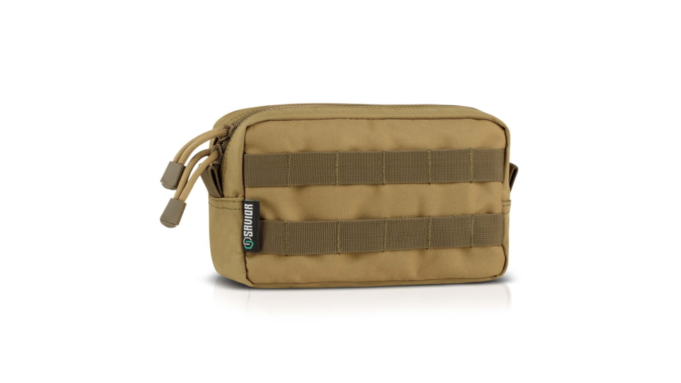 Savior Equipment Molle Style 9x5in Pouch, Tan, 9in x 5in x 3in, SP-9X5MOL-PLAIN-TN