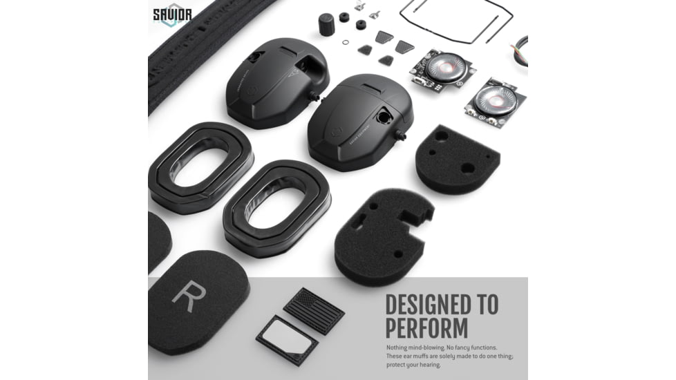 Savior Equipment Apollo Electronic Sound Suppressor, Black, Collapsed: 5.5 x 5.5 x 4, EM-APOLLO-BK