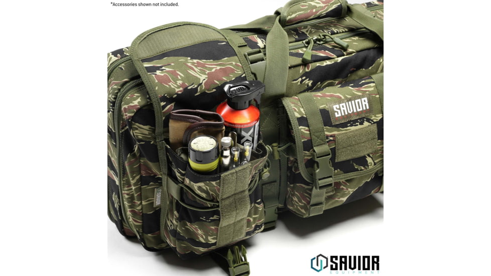 Savior Equipment Camo American Classic Shorty Double Rifle Bag, Tiger Stripe, 24in, RB-2412DG-V1-TIGR