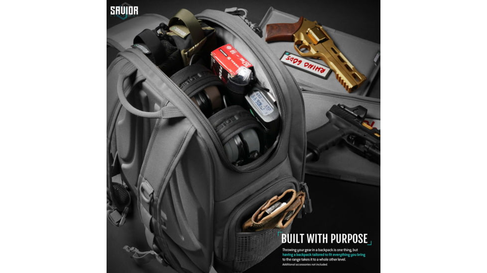 Savior Equipment Compact S.E.M.A Pistol Backpack, 3 Gun, SW Gray, BP-CPSEMA-WS-GS