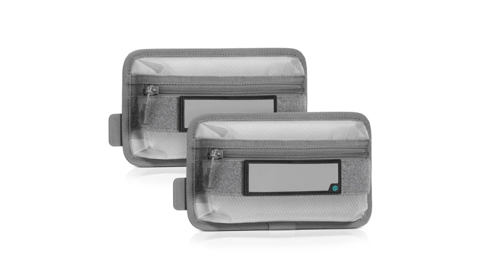 Savior Equipment Core Lite Pouch w/ Hook Backing, 2 Pack, SW Gray, SP-LCORE9X5-2P-GS