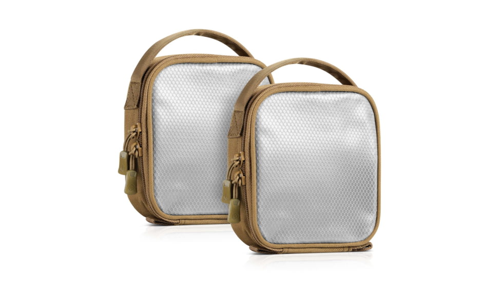 Savior Equipment Core Pouch w/ Hook Backing, 2 Pack, Dark FDE, SP-CORE6X6-2P-TN