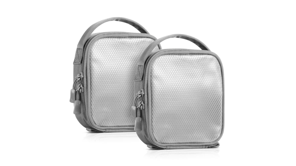 Savior Equipment Core Pouch w/ Hook Backing, 2 Pack, SW Gray, SP-CORE6X6-2P-GS