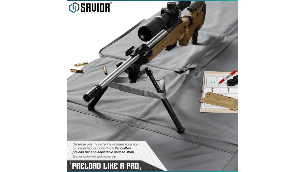 Savior Equipment Folding Shooting Mat, Gray, Full Size - 89in x 41in, Folded - 19.5in x 19in x 3, SM-FOLD-GS