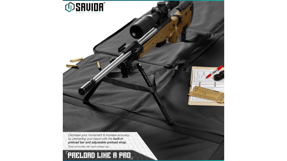 Savior Equipment Folding Shooting Mat, Black, Full Size - 89in x 41in, Folded - 19.5in x 19in x 3, SM-FOLD-BK