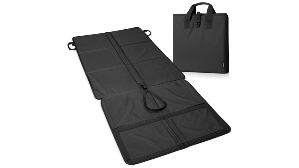 Savior Equipment Folding Shooting Mat, Black, Full Size - 89in x 41in, Folded - 19.5in x 19in x 3, SM-FOLD-BK