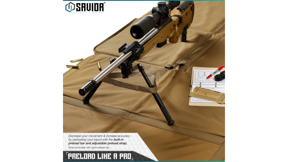 Savior Equipment Folding Shooting Mat, Tan, Full Size - 89in x 41in, Folded - 19.5in x 19in x 3, SM-FOLD-TN