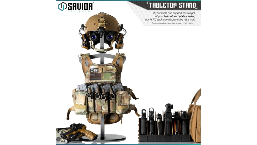 Savior Equipment H.P.C. Rack Tabeltop Gear Stand, Gray, 29.5 x 12 x 12, RK-ST-HPC-GS