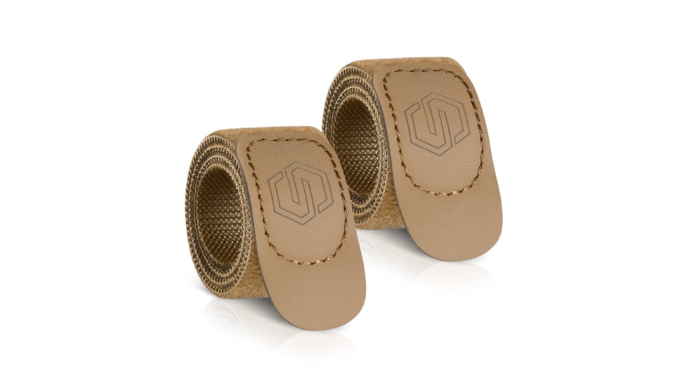 Savior Equipment Hook/Loop Strap, Dark FDE, 15 L x 1 W, STRAP-RIF1-2P-TN