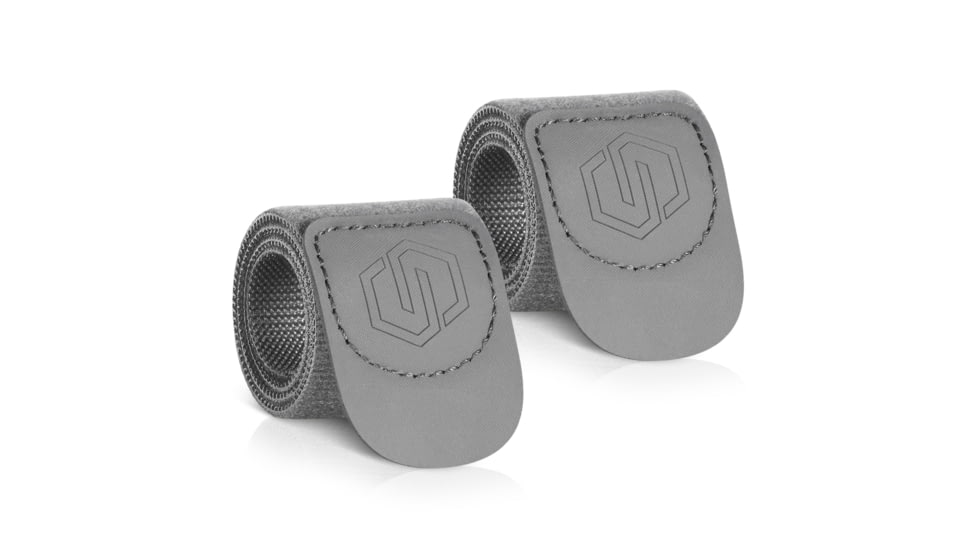 Savior Equipment Hook/Loop Strap, Gray, 15 L x 1.5 W, STRAP-150R-2P-GS
