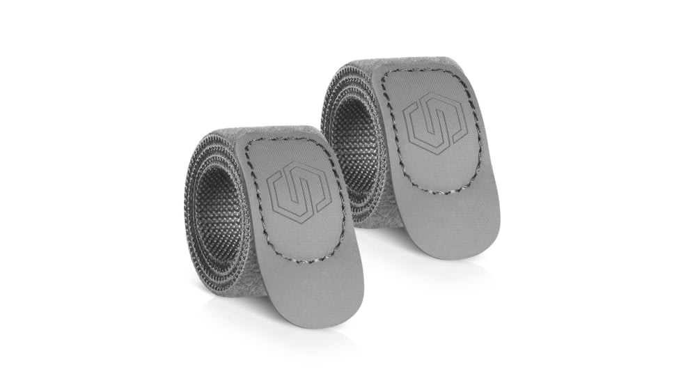 Savior Equipment Hook/Loop Strap, Gray, 15 L x 1 W, STRAP-RIF1-2P-GS