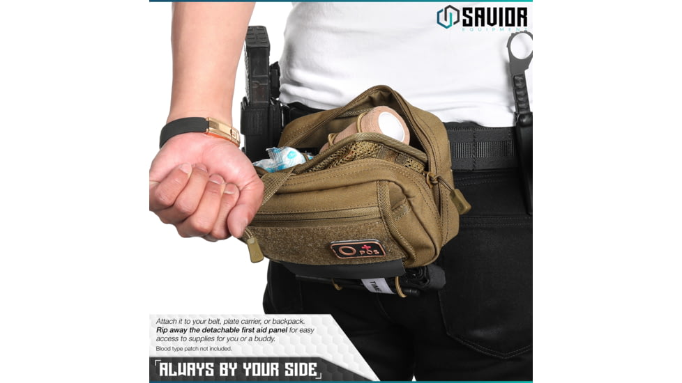 Savior Equipment IFAK Buddy, Individual Medical Pouch, Dark FDE, Small, SP-FD-IFAK8X5-TN