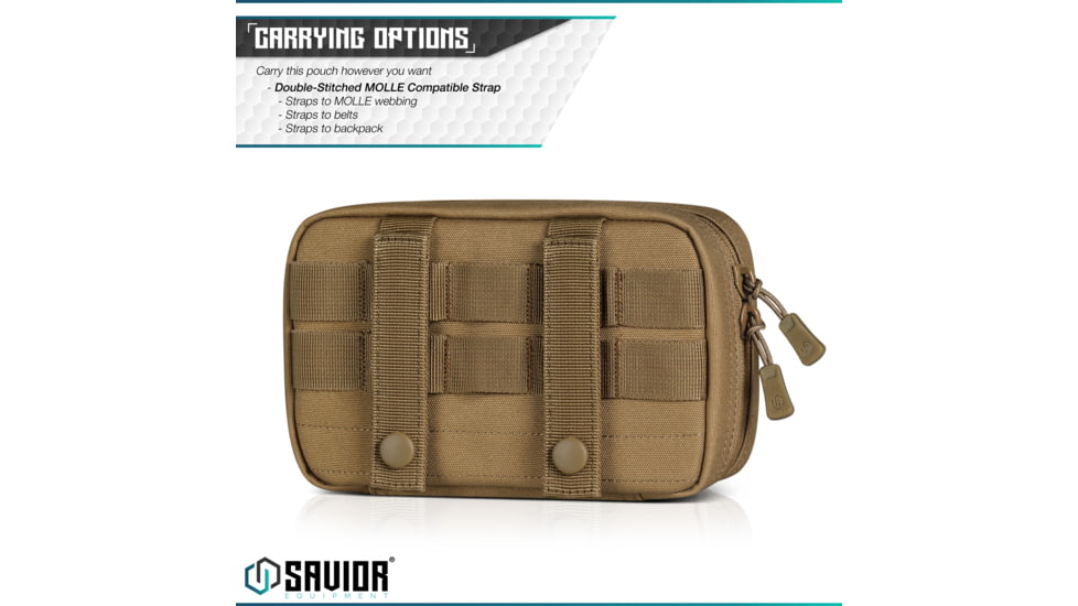 Savior Equipment IFAK Buddy, Individual Medical Pouch, Dark FDE, Small, SP-FD-IFAK8X5-TN