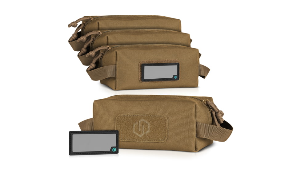Savior Equipment Loose Sac Soft Ammo Carrier, 4 Pack, Dark FDE, 7.75in x 3.5in x 4in, SP-AMST-4P-TN