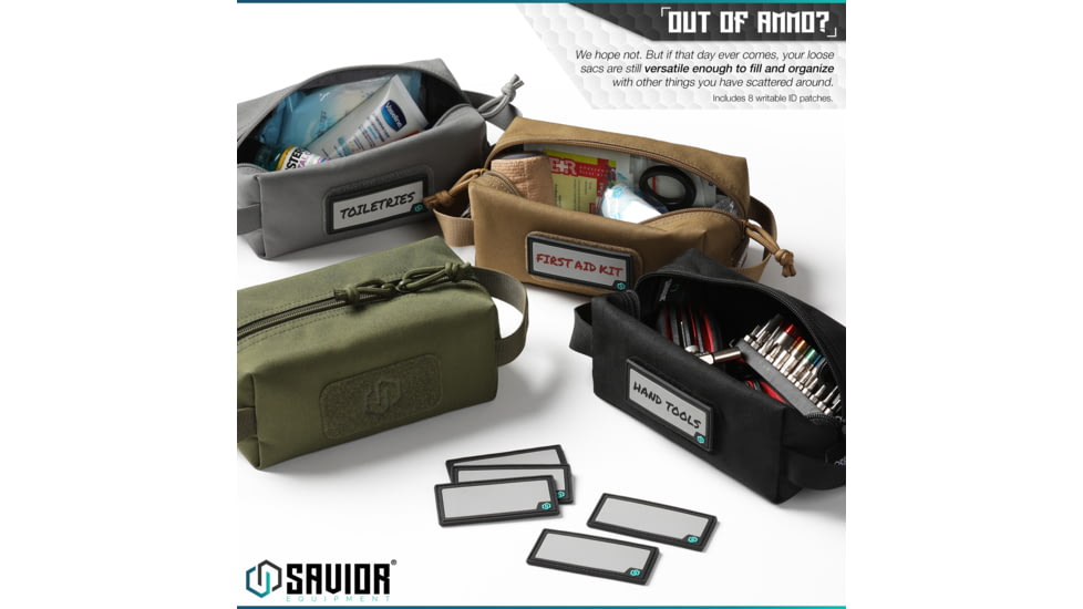 Savior Equipment Loose Sac, Soft Ammo Carrier, Gray, Small, SP-AMST-4P-GS