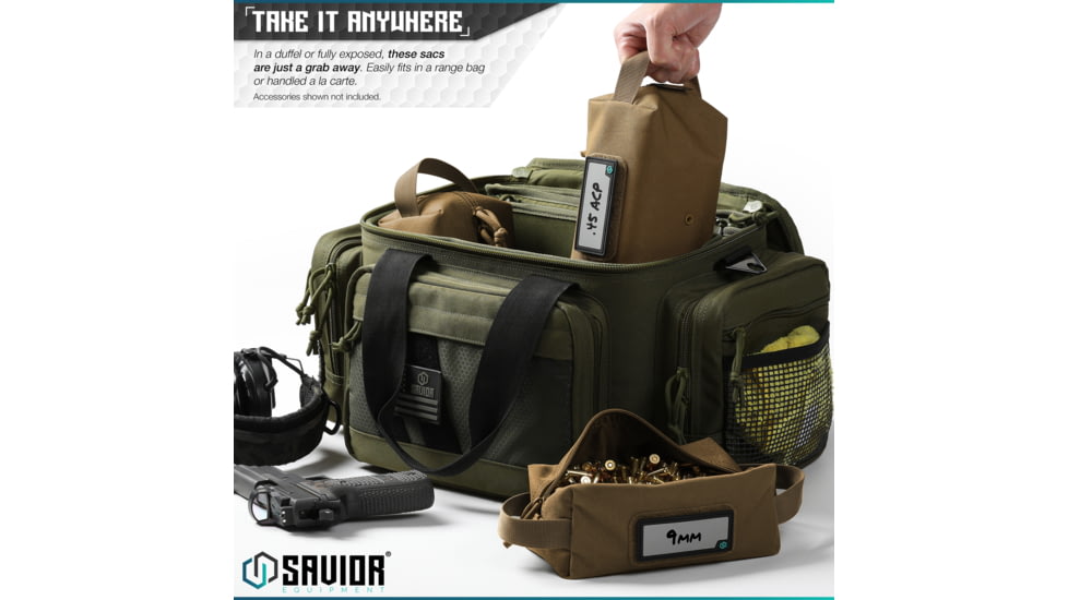 Savior Equipment Loose Sac, Soft Ammo Carrier, OD Green, Small, SP-AMST-4P-OG