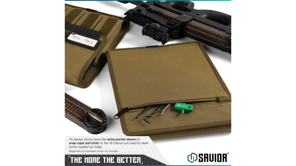 Savior Equipment Mag Buddy, Extended Pistol Magazine Pouch, 2 Pack, Dark FDE, MP-FD-EXTX4-2P-TN
