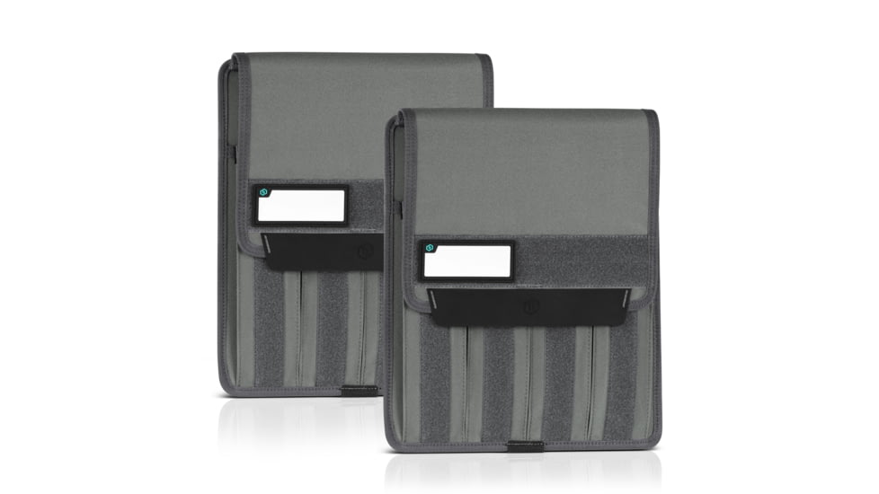 Savior Equipment Mag Buddy Extended Pistol Magazine Pouch, 2 Pack, Grey, 12.25in H x 10.75in W, MP-FD-EXTX4-2P-GS