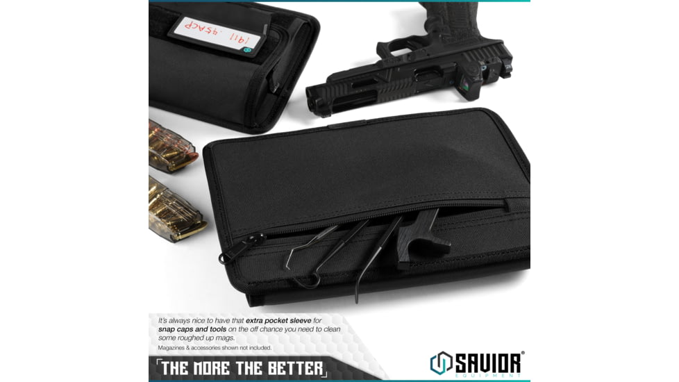 Savior Equipment Mag Buddy, Pistol Magazine Pouch, 2 Pack, Black, MP-FD-PISX5-2P-BK