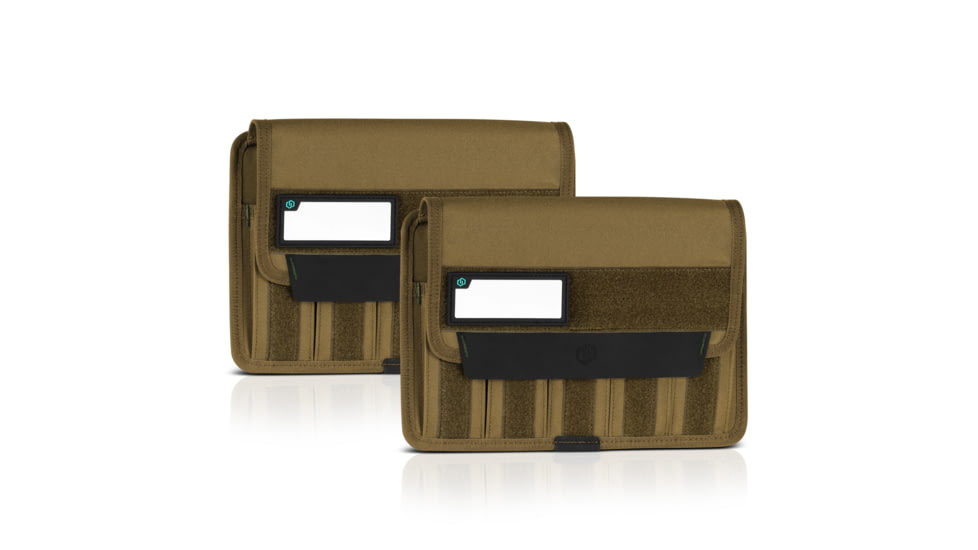 Savior Equipment Mag Buddy Pistol Magazine Pouch, 2 Pack, Dark FDE, 7.25in H x 10.75in W, MP-FD-PISX5-2P-TN