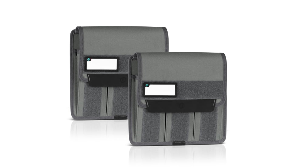 Savior Equipment Mag Buddy Rifle Magazine Pouch, Grey, 9.75in H x 10.75in W, MP-FD-RIFX3-2P-GS