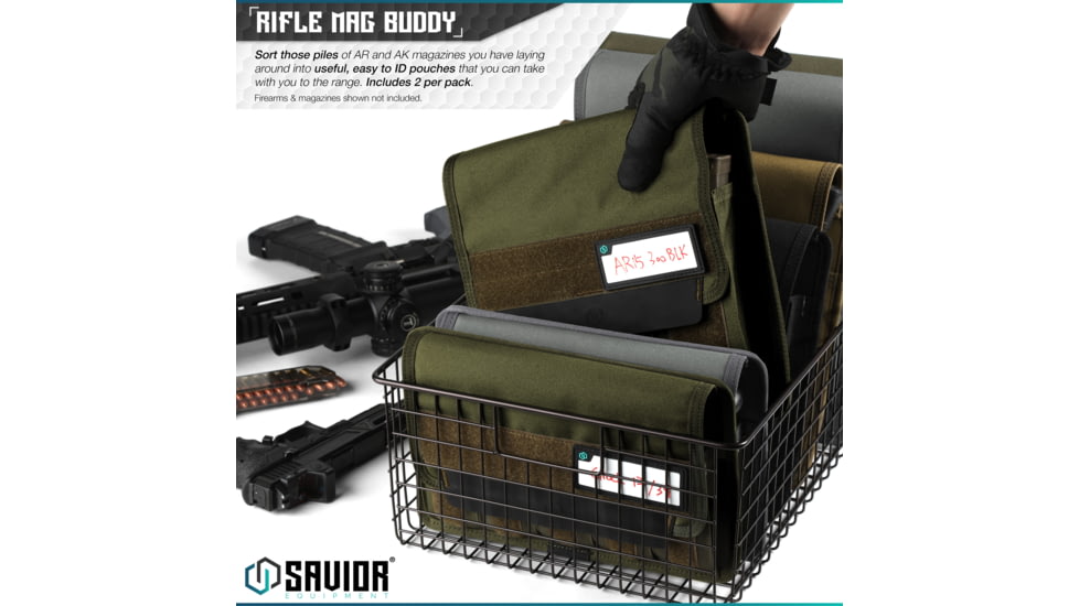 Savior Equipment Mag Buddy, Rifle Magazine Pouch, OD Green, MP-FD-RIFX3-OG