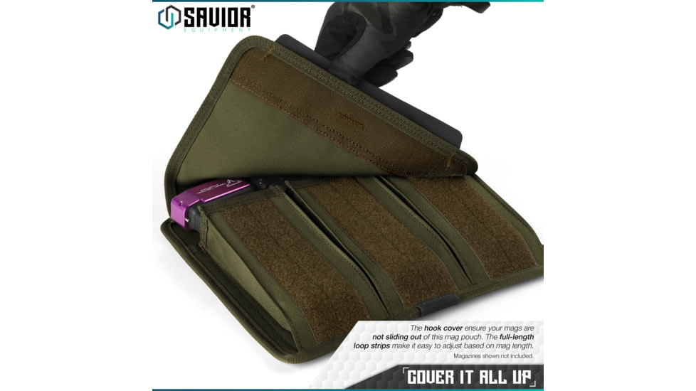Savior Equipment Mag Buddy, Rifle Magazine Pouch, OD Green, MP-FD-RIFX3-OG