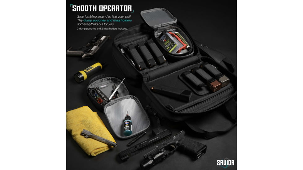 Savior Equipment Mini Range Bag, Black, 12.5 x 8.5 x 3.25in, RA-DGSPWS-MINI-BK