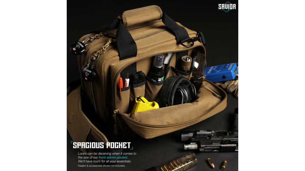 Savior Equipment Mini Range Bag, Dark FDE, 12.5 x 8.5 x 3.25in, RA-DGSPWS-MINI-TN