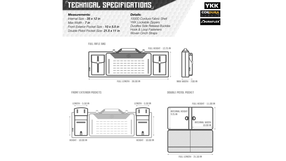 Savior Equipment MULTICAM Urban Warfare Double Rifle Case, 36in, Multicam Arid, RB-3612DG-VER2-MCID