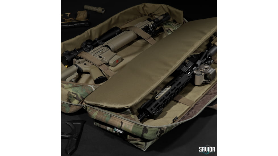 Savior Equipment MULTICAM Urban Warfare Double Rifle Case, 42in, Mulitcam Original, RB-4212DG-VER2-MCOG