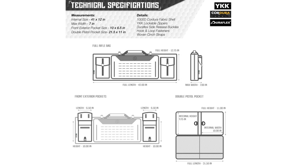 Savior Equipment MULTICAM Urban Warfare Double Rifle Case, 42in, Mulitcam Original, RB-4212DG-VER2-MCOG