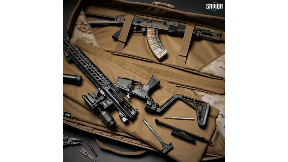 Savior Equipment MULTICAM Urban Warfare Double Rifle Case, 42in, Multicam Arid, RB-4212DG-VER2-MCID