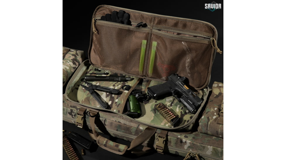 Savior Equipment MULTICAM Urban Warfare Double Rifle Case, 46in, Multicam Original, RB-4612DG-VER2-MCOG