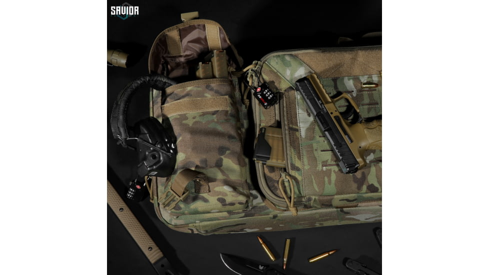 Savior Equipment MULTICAM Urban Warfare Double Rifle Case, 46in, Multicam Original, RB-4612DG-VER2-MCOG
