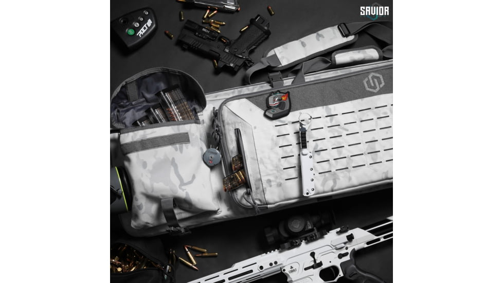 Savior Equipment MULTICAM Urban Warfare Double Rifle Case, 51in, Multicam Alpine, RB-5112DG-VER2-MCAL